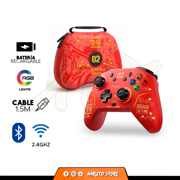 GAMEPAD MACHENIKE G6 V2 - ROJO - INALAMBRICO